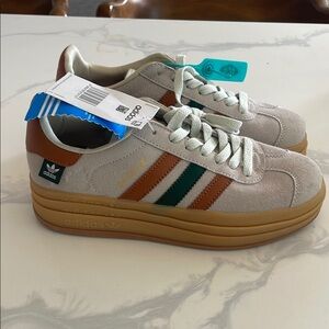 Adidas Beige and Brown Sneakers